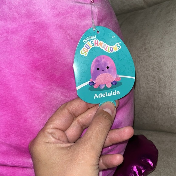 🐙Squishmallows Adelaide the Octopus 16” NWT Pink, Purple & Sparkles! NWT HTF - Picture 3 of 6